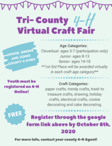 Cover photo for Tri-County 4-H Virtual Craft Fair